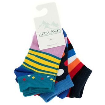 Toddler Combed Cotton Ankle Assorted 3-Pack Socks