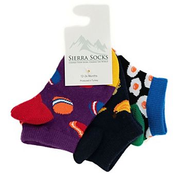 Toddler Combed Cotton Ankle Assorted 3-Pack Socks