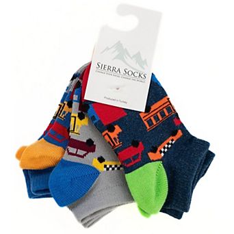 Toddler Combed Cotton Ankle Assorted 3-Pack Socks