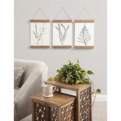 Lory Hanging Art Plaque Set 3 pc 12"