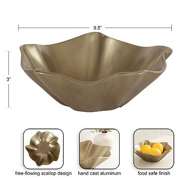 Flutte Metal Bowl 10" diameter