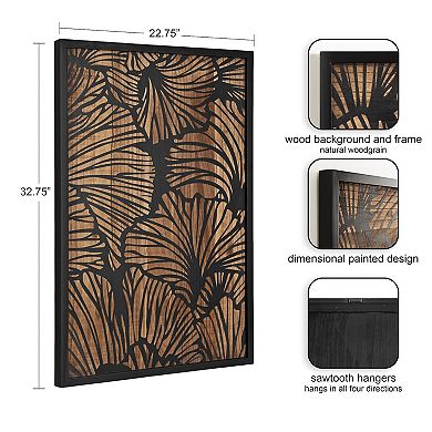 Sago Decorative Wood Art Plaque 23x33