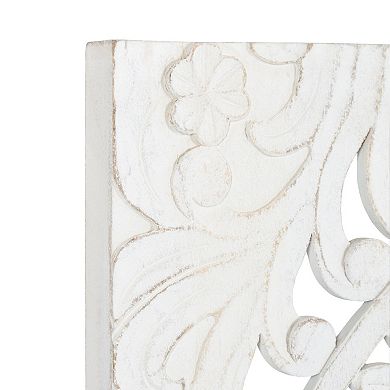 Saanvi Carved Wood Wall Art Set 2 Piece