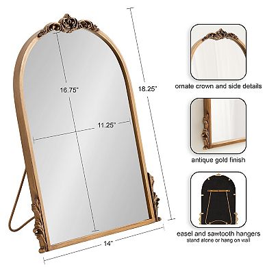 Myrcelle Tabletop Arched Mirror 14x19