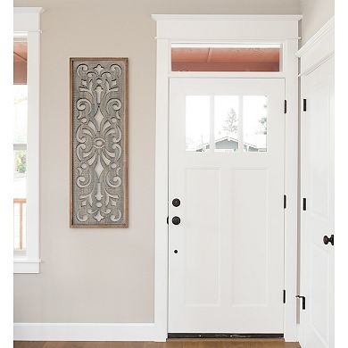 Palmares Wood Wall Art Plaque 12x31.5