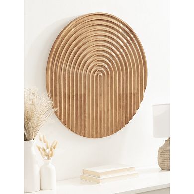 Furrow Wood Art Plaque 24x24