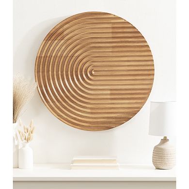 Furrow Wood Art Plaque 24x24