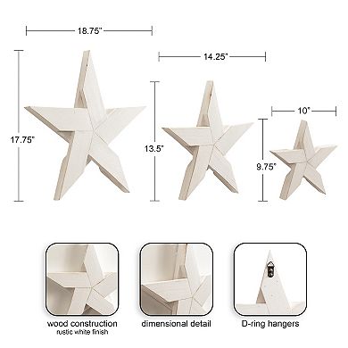 Gallantry Star Art Plaque Set 3 piece