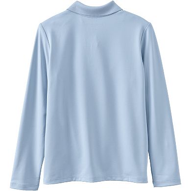 Girls 4-16 Lands' End Long Sleeve Feminine Fit Polo Shirt