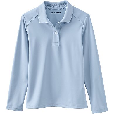 Girls 4-16 Lands' End Long Sleeve Feminine Fit Polo Shirt