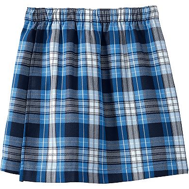 Girls 2-16 Lands' End Plaid A Line Tab Skort