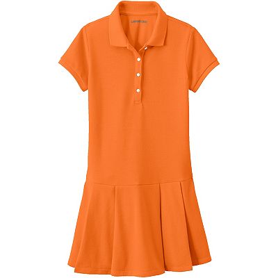 lands end polo shirt dress Women's Plus Size Supima Cotton 3/4 Sleeve Polo Dress - Lands' End - Blue
