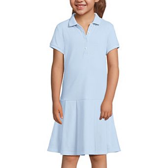 Girls 2-16 Lands' End School Uniform Short Sleeve Pleated Polo Dress