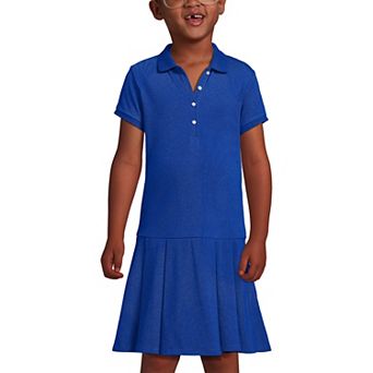 Girls 2-16 Lands' End School Uniform Short Sleeve Pleated Polo Dress