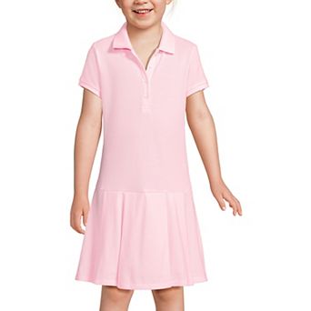Girls 2-16 Lands' End School Uniform Short Sleeve Pleated Polo Dress
