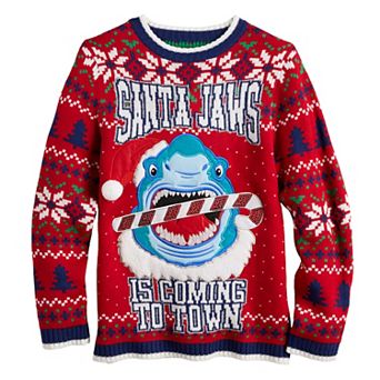Boys 8-20 Long Sleeve Ugly Holiday Crewneck Pullover Sweater