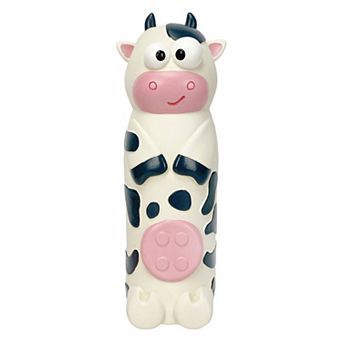 Multipet Look Who's Cruncking Cow Water Bottle Pet Toy