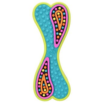 Multipet 7-Inch Groover TPR Squeaky Bone Dog Toy