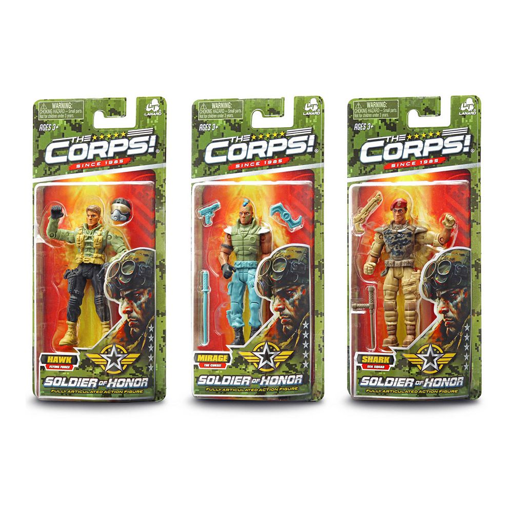 Lanard Toys The Corps! Soldier Of Honor 3-pc. Action Figure Set