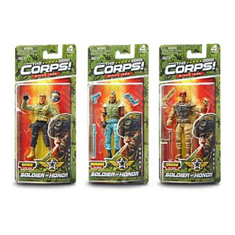 Lanard Toys The Corps! Soldier Of Honor 3 pc Action Figure Set