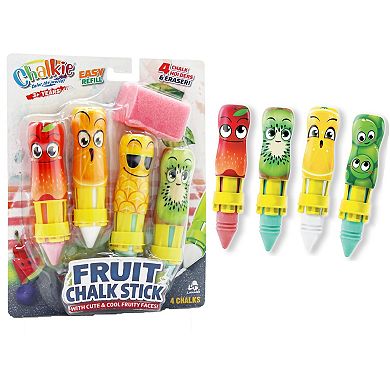 Lanard Toys Twin Pack Fruit Chalk Stick Holder 8-piece Set
