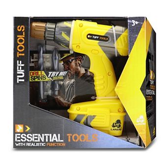 Lanard Toys Tuff Tools Pretend Play Power Drill with Realistic Functions