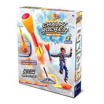 Lanard Toys Chalkie Chalk Rocket & 2 Foam Rockets Set
