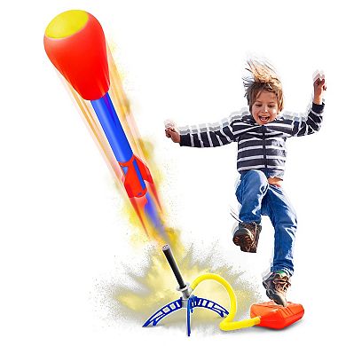 Lanard Toys Chalkie Chalk Rocket & 2 Foam Rockets Set