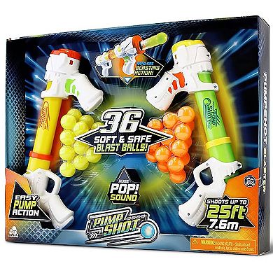 Lanard Toys Ballist-X Pump X-4 Blast Ball Blaster 2-piece Set
