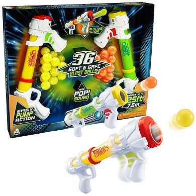 Lanard Toys Ballist-X Pump X-4 Blast Ball Blaster 2-piece Set