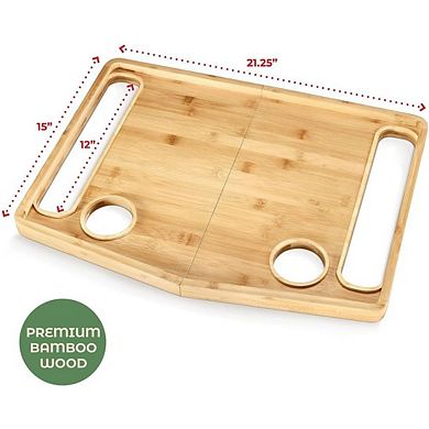 Walker Tray Table With Cup Holder Mobility Table Tray For Folding Walkers Foldable - 21x16"
