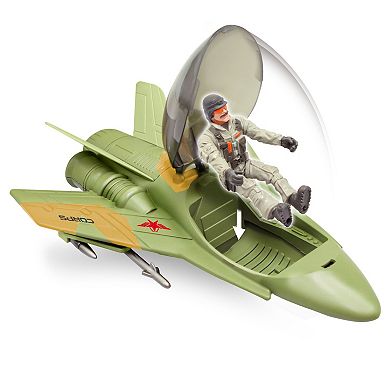 Lanard Toys Mission Terrain Battle 4 Posable Action Figures 9-piece Set