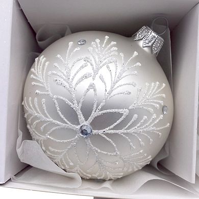 Discover Europe Made in Poland Festive Glass Christmas Ornament Set of 4