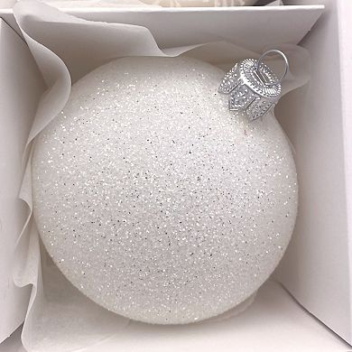 Discover Europe Made in Poland Festive Glass Christmas Ornament Set of 4