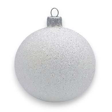 Discover Europe Made in Poland Festive Glass Christmas Ornament Set of 4