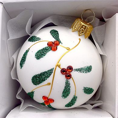 Discover Europe Made in Poland Festive Joy Glass Christmas Ornament Set of 6