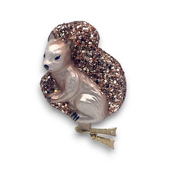 Discover Europe Made in Poland Squirrel Glass Christmas Ornament