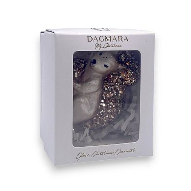 Discover Europe Made in Poland Squirrel Glass Christmas Ornament