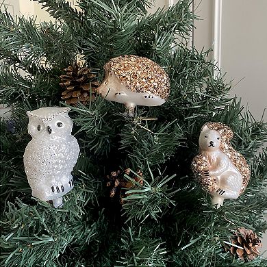 Discover Europe Made in Poland Squirrel Glass Christmas Ornament