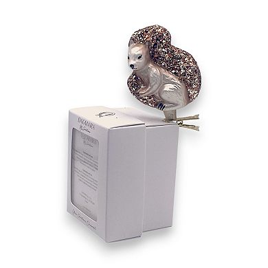 Discover Europe Made in Poland Squirrel Glass Christmas Ornament