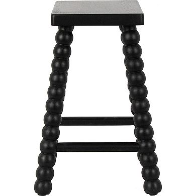 Nomad Home Beaded Leg Wooden Stool