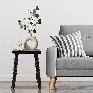 Nomad Home Beaded Leg Wooden Stool