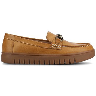 Journee Kaya Women's Flexible Comfort Round Toe Bit Loafers
