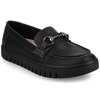 Journee Kaya Women's Flexible Comfort Round Toe Bit Loafers