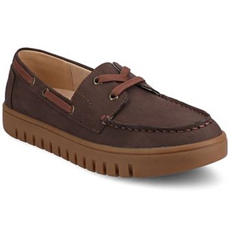 Journee Women's Marion Round Toe Flexible Comfort Loafer Boat Shoes