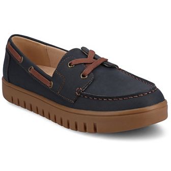 Journee Women's Marion Round Toe Flexible Comfort Loafer Boat Shoes