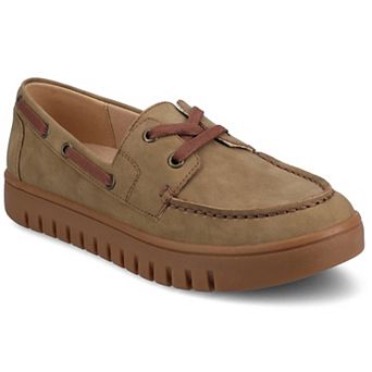 Journee Women's Marion Round Toe Flexible Comfort Loafer Boat Shoes