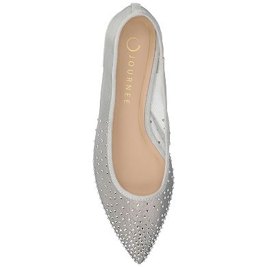 Journee Gracelynn Women's Pointed Toe Evening Ballet Comfort Flats