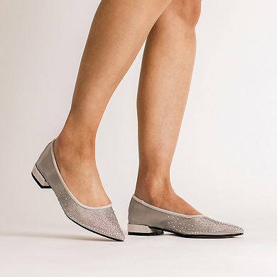 Journee Gracelynn Women's Pointed Toe Evening Ballet Comfort Flats