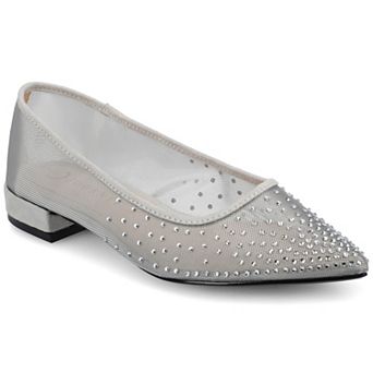 Journee Gracelynn Women's Pointed Toe Evening Ballet Comfort Flats